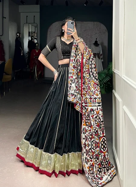 Lnb1658 Pure Chanderi Zari Weaving Work Lehenga With Blouse Dupatta Wholesale Online